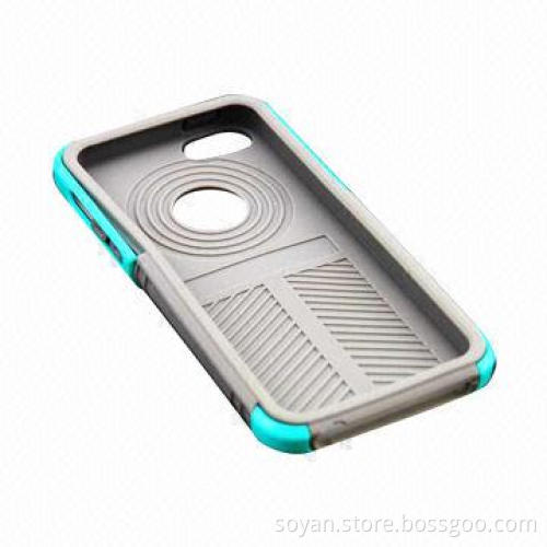 2-in-1 Hybrid Case with Custom Designs for Apple iPhone 5C, New Launched PC Silicone Phone Case 2014